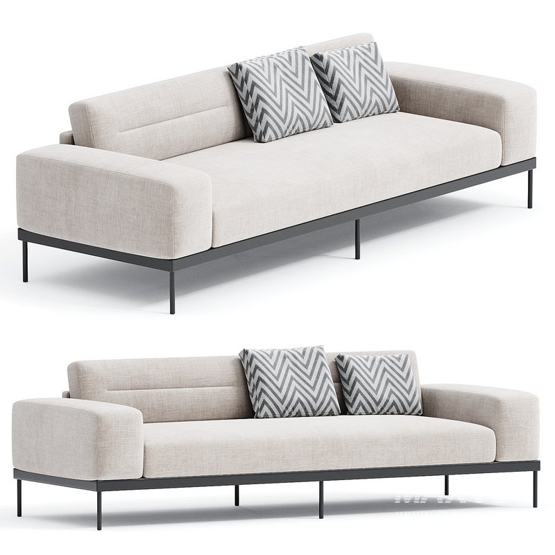 MAURO IVORY SOFA - Image 1