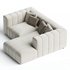 Langham Channeled 2 Piece RAF Sectional, Napa Sandstone - Thumbnail 2