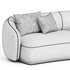 Meridiani RENE Curved fabric sofa - Thumbnail 3