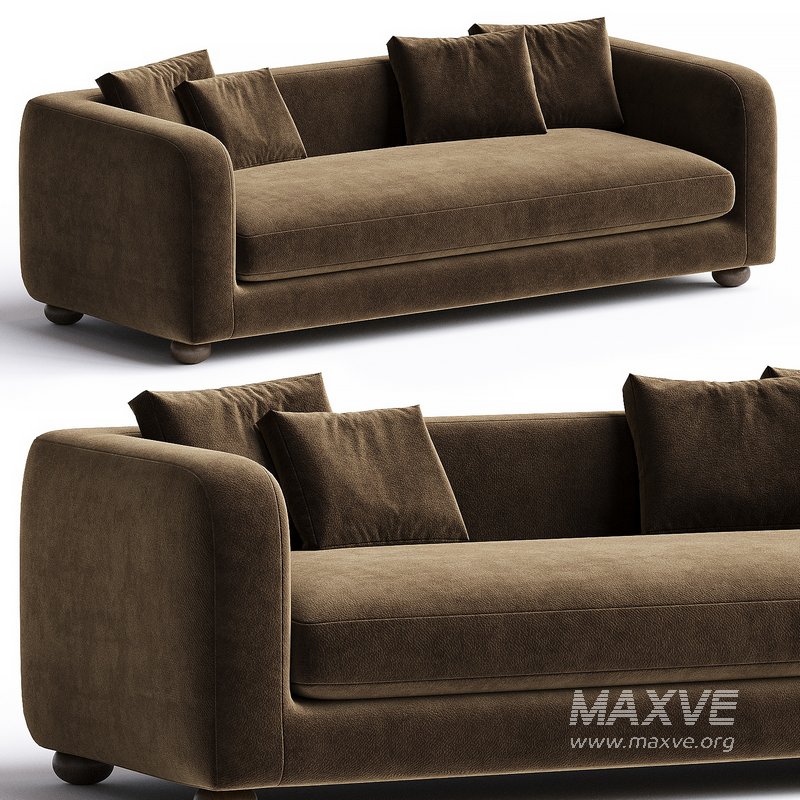 Gidget Sofa, Sheepskin Camel - Image 1