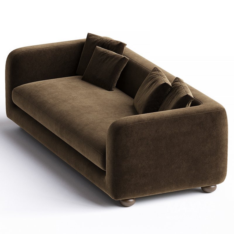 Gidget Sofa, Sheepskin Camel - Image 2