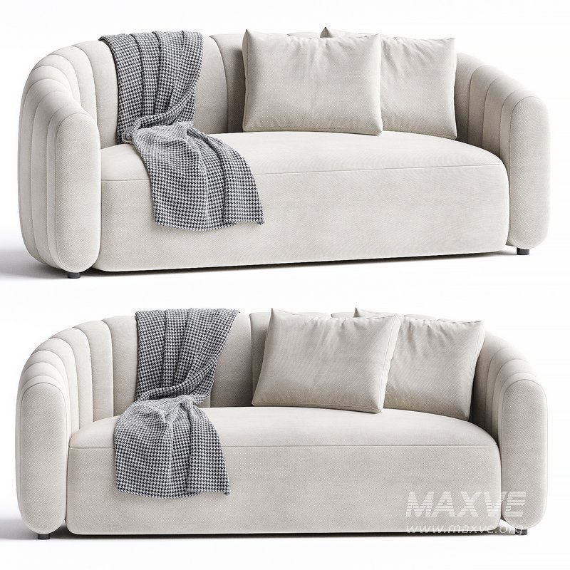 FITZ LOVESEAT WOOLY SAND - Image 1