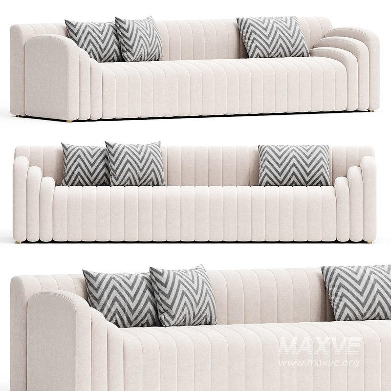 Naya Velvet Sofa Meridian Furniture - Image 1