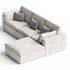 Harmony Modular 4 Piece Ottoman Sectional - Thumbnail 2