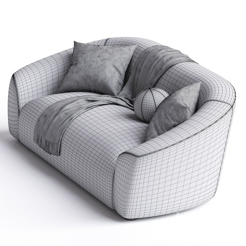 Portman 93.7 Velvet Flared Arm Sofa - Image 2