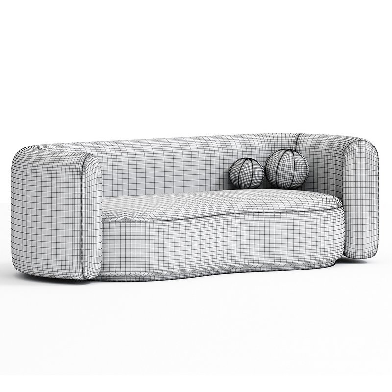 Hugger Curved Boucle Sofa by Leanne Ford - Image 3