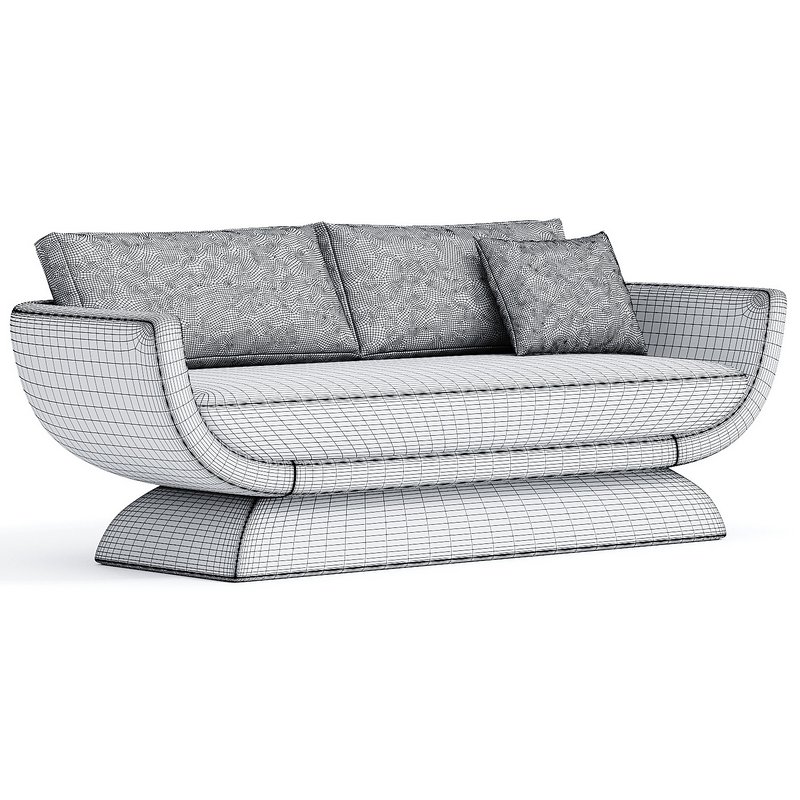 Oscar Contemporary Velvet Sofa - Image 3