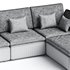 Harmony Modular 4 Piece Ottoman Sectional - Thumbnail 3