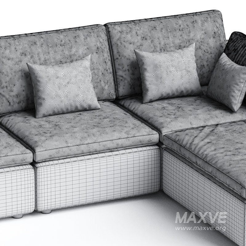 Harmony Modular 4 Piece Ottoman Sectional - Image 3