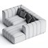 Langham Channeled 2 Piece RAF Sectional, Napa Sandstone - Thumbnail 3