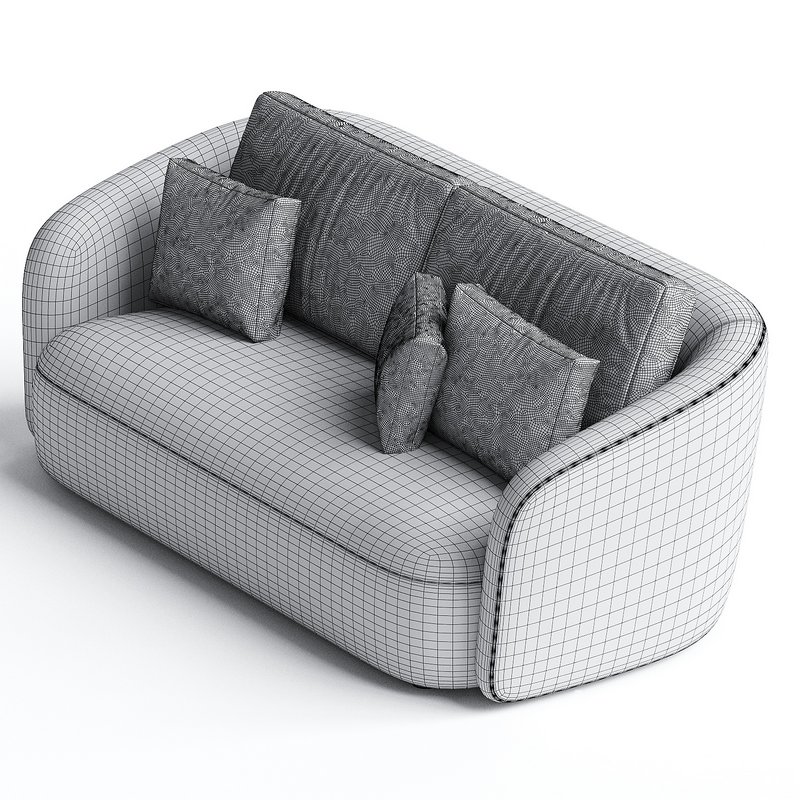 Ellipse Oatmeal 3 Seater Sofa - Image 3