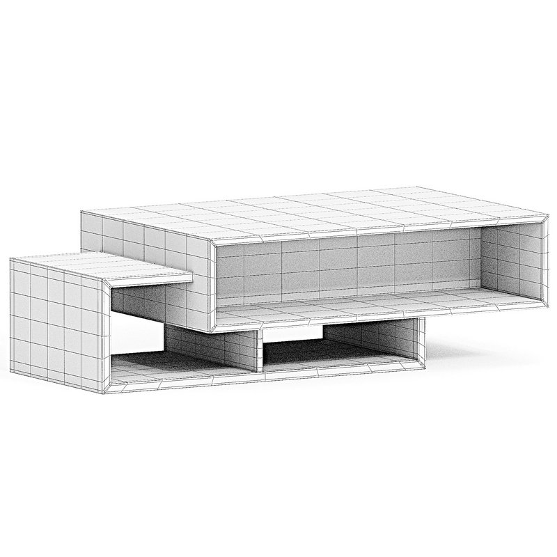 Godding Pedestal Coffee Table with Storage - Image 3