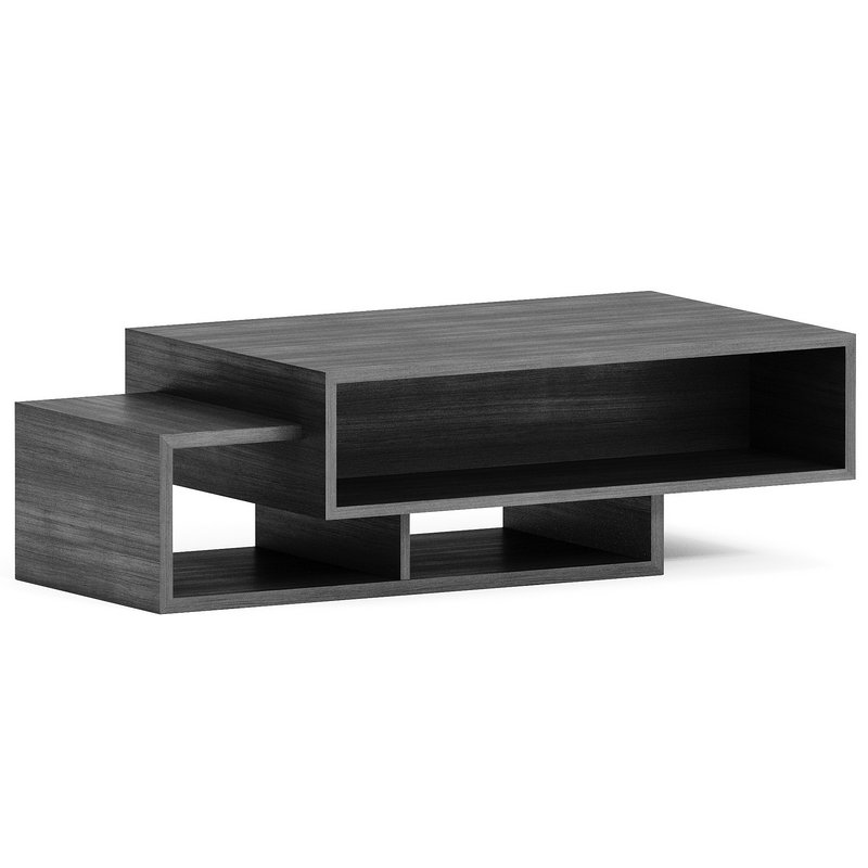 Godding Pedestal Coffee Table with Storage - Image 1
