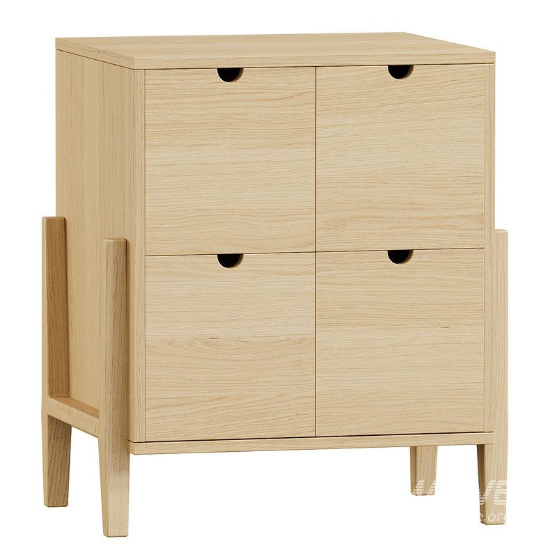 Lubin Storage Chest of drawers in solid teak - Image 3