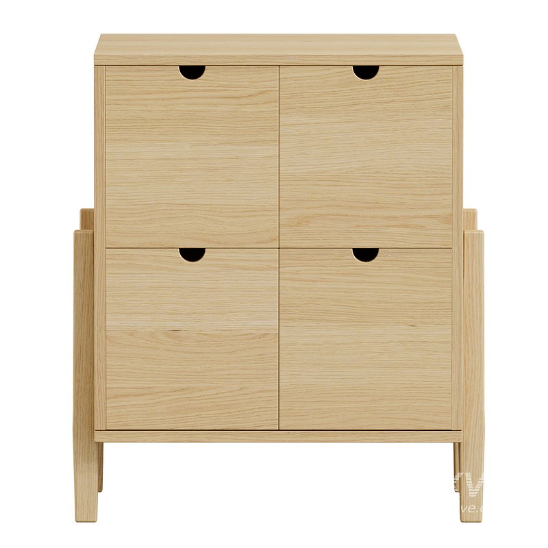 Lubin Storage Chest of drawers in solid teak - Image 1