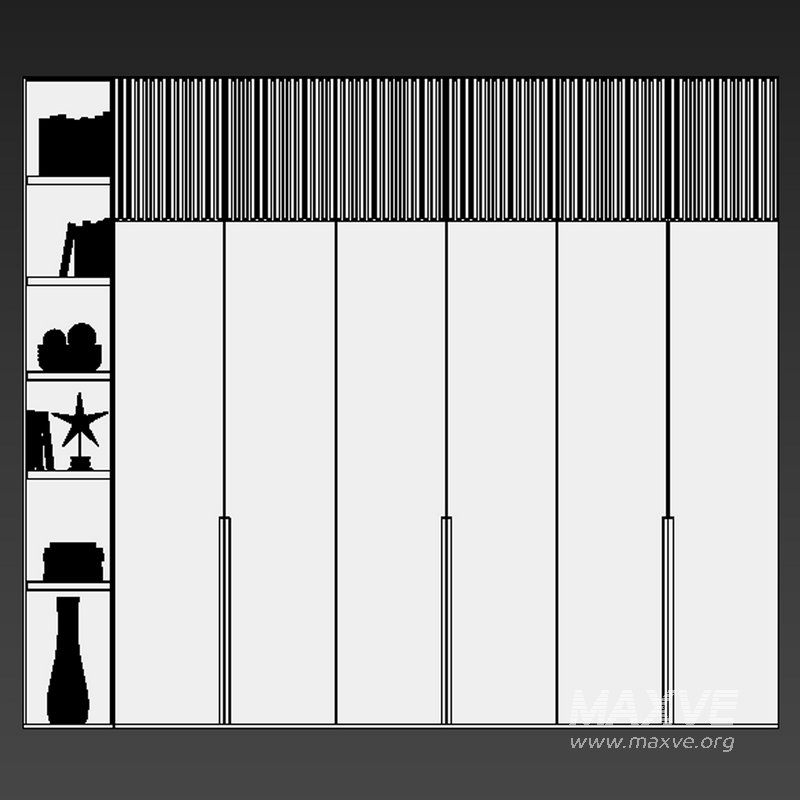 Wardrobe Furniture 016 - Image 4