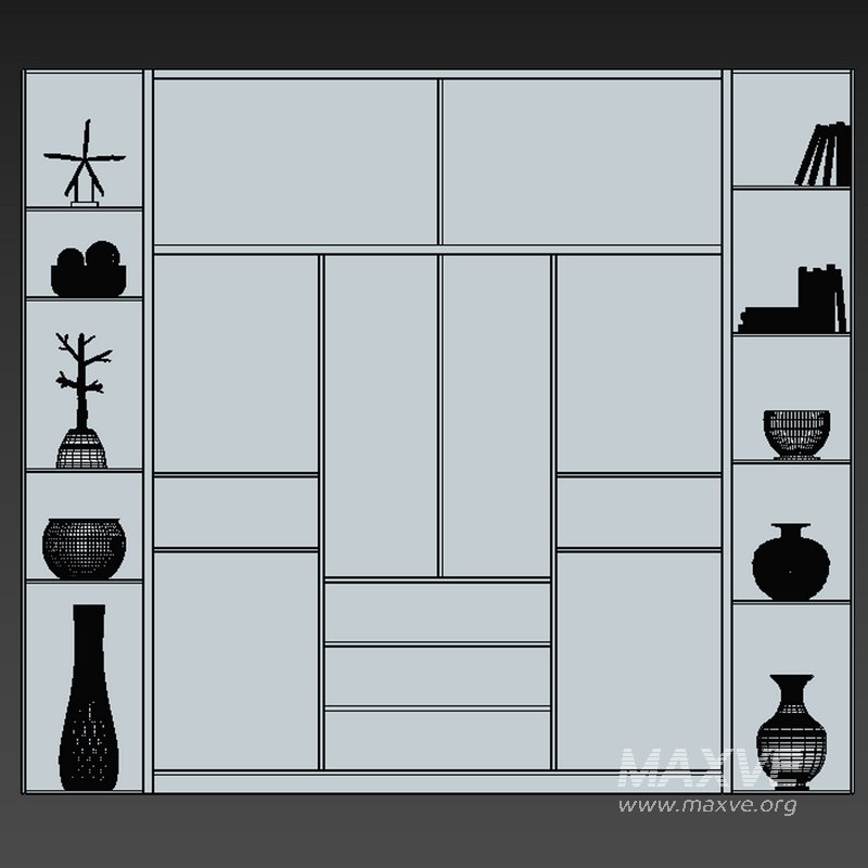 Wardrobe Furniture 021 - Image 4