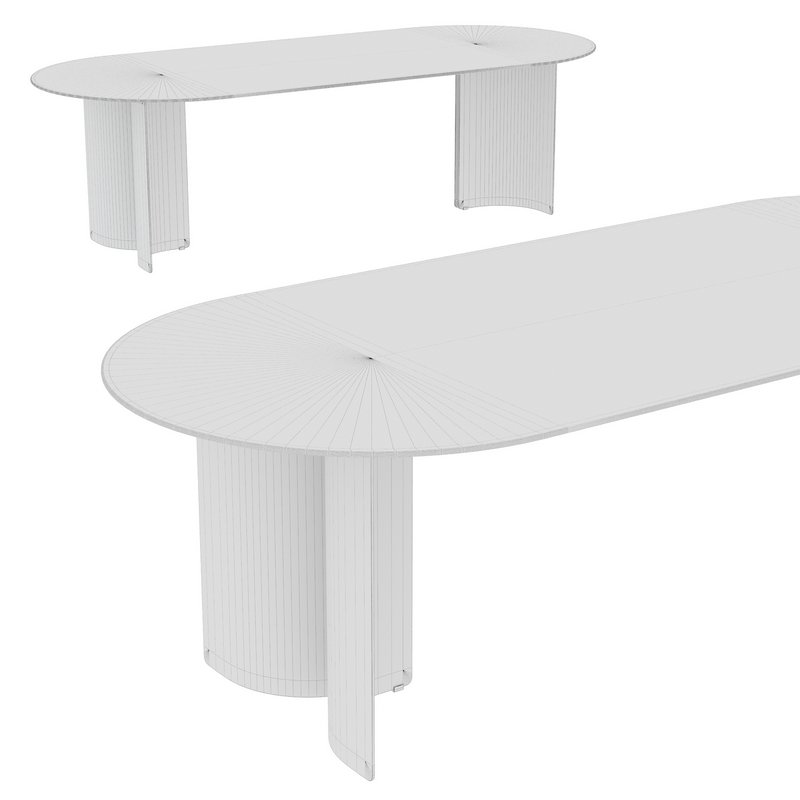 Marelli Wave oval marble table - Image 2