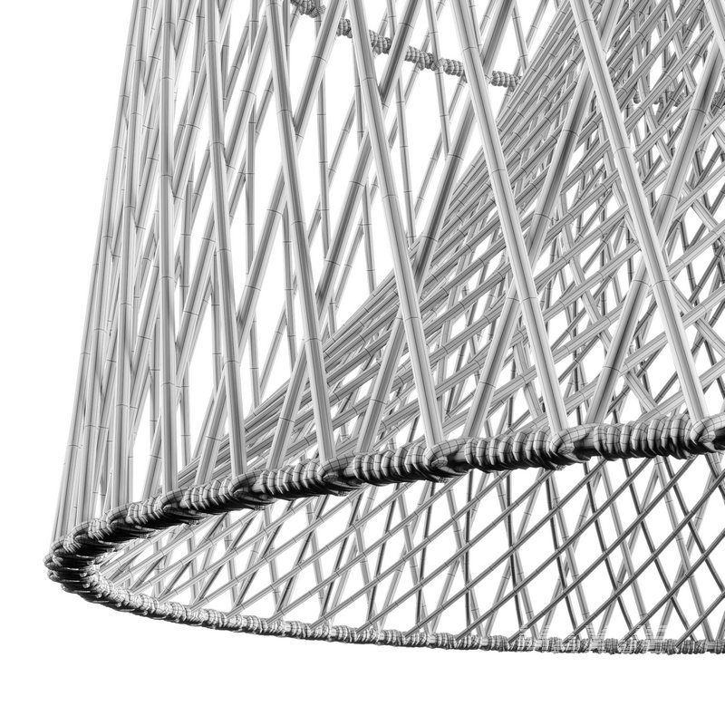 Nassa woven bamboo pendant light by CB2 - Image 2