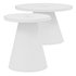 Ferrah Black and White Top Pedestal Coffee Table - Thumbnail 2