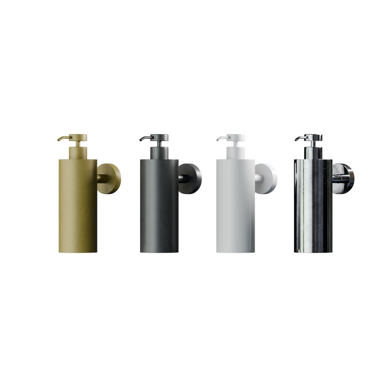 LUXE MATTE BLACK WALL MOUNTED SOAP DISPENSER - Image 2