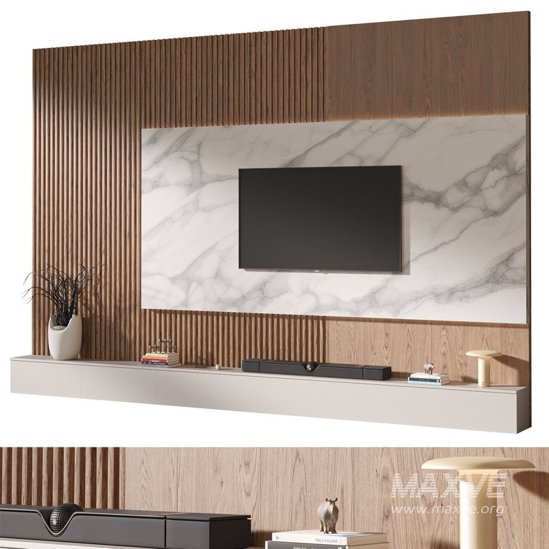 TV wall set 01 - Image 1