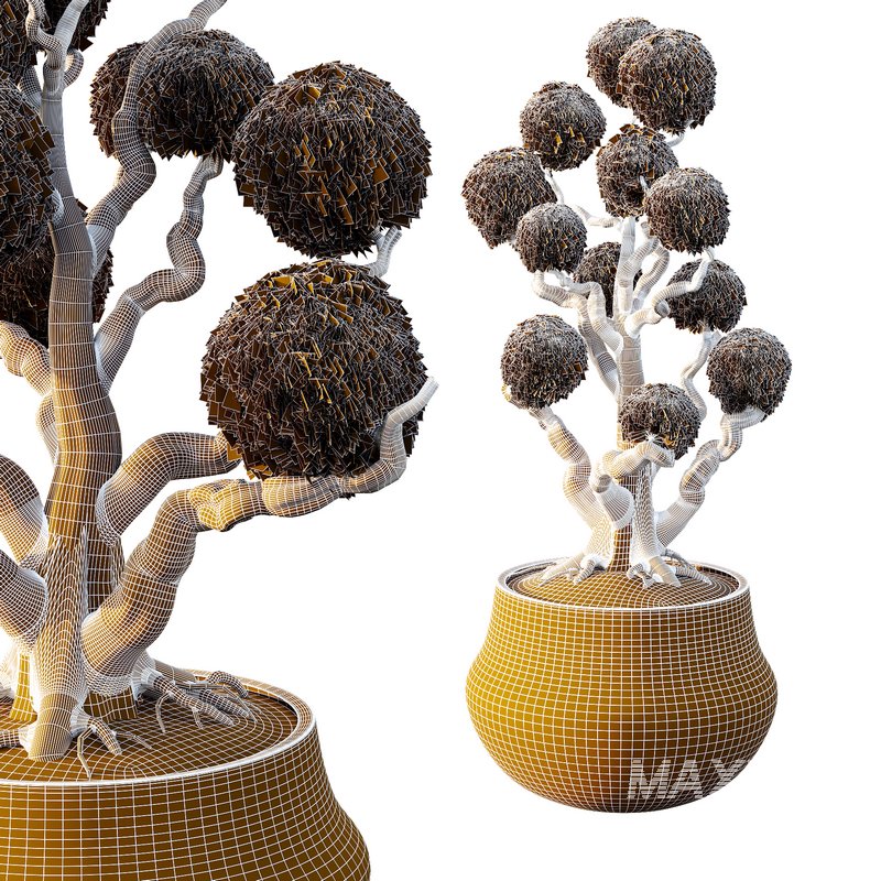 Potted sphere tree04 - Image 2