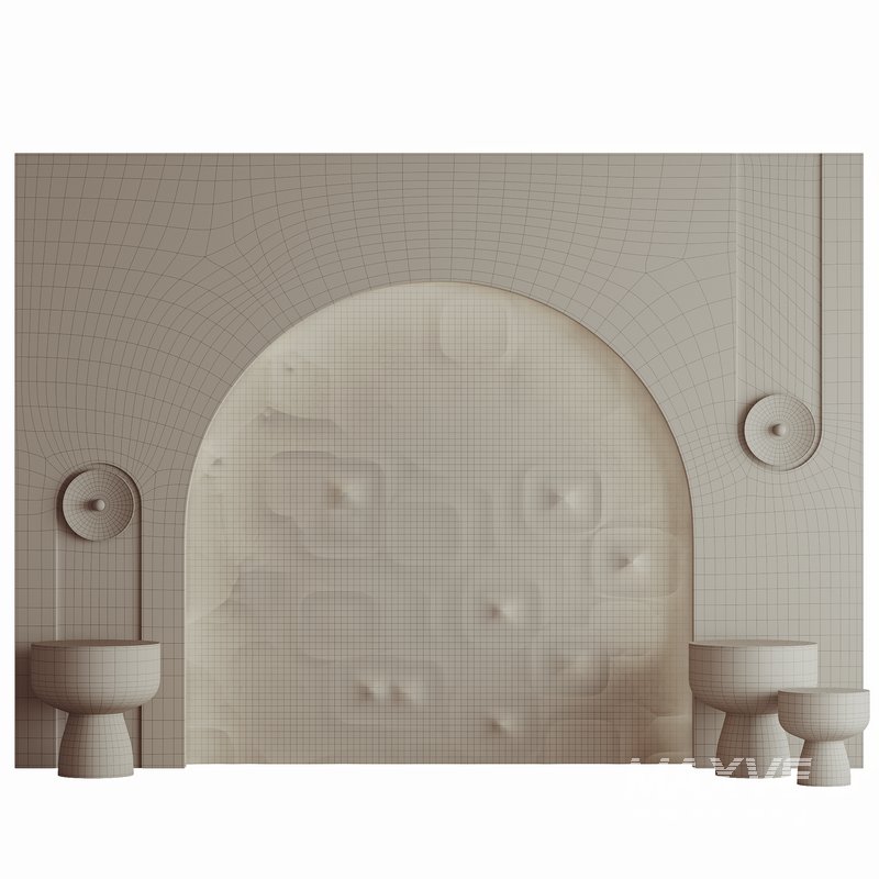 HQ Decorative 3D Panel Ceramic Wall Art 01 - Image 5