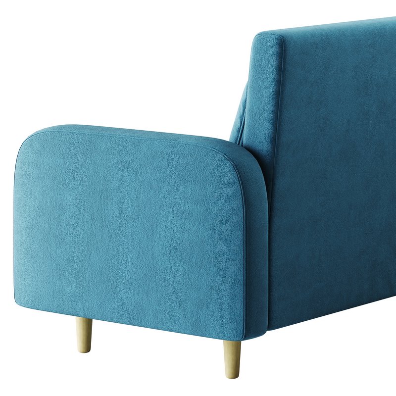 Contemporary Seats 2 Solid Color Sofa - Image 10