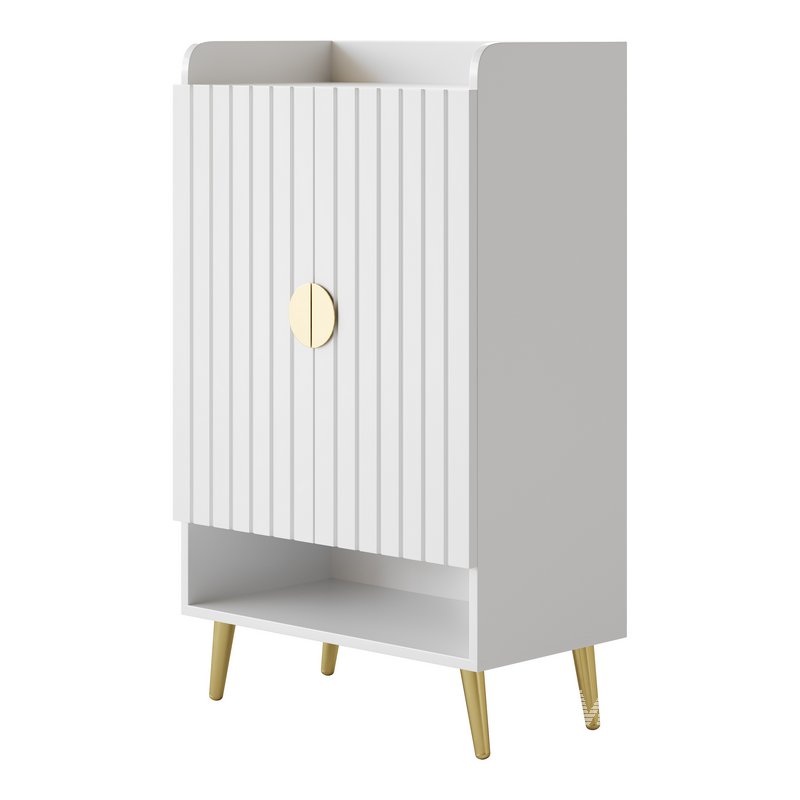 Yellar Nordic Entryway White Shoe Storagel - Image 10