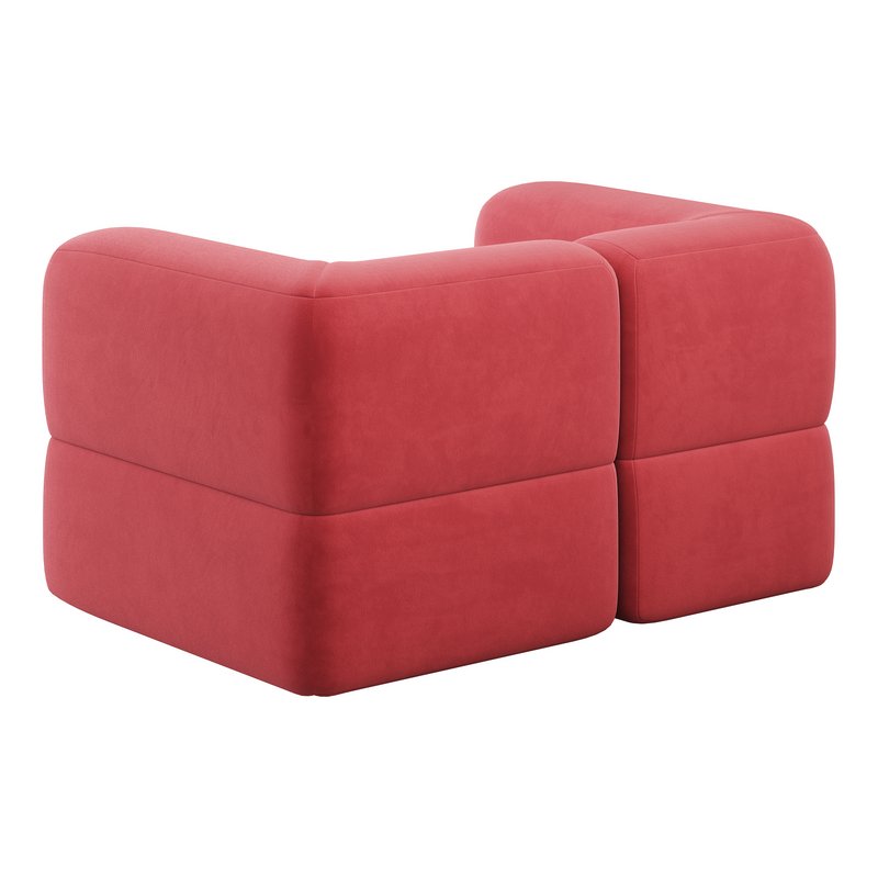 Armchair Brera Velor Cherry - Image 10