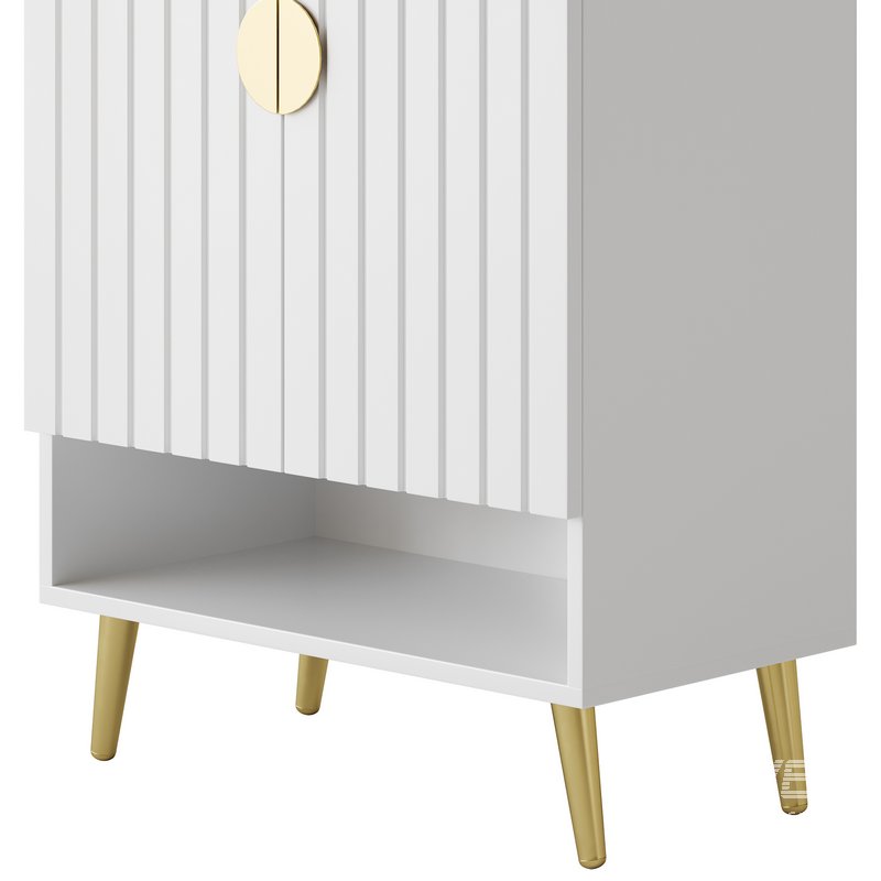 Yellar Nordic Entryway White Shoe Storagel - Image 11