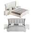 Wide Victorian Wingback Bed - Thumbnail 1