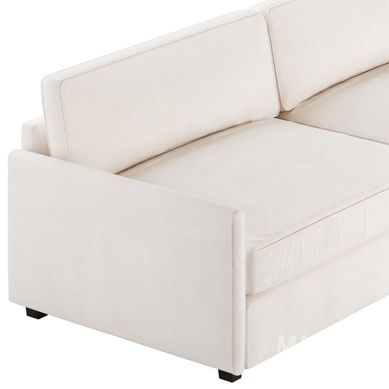 WHITE PERFORMANCE FABRIC SOFA - Image 11