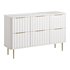 White Bedroom Dresser for Storage in Gold - Thumbnail 12