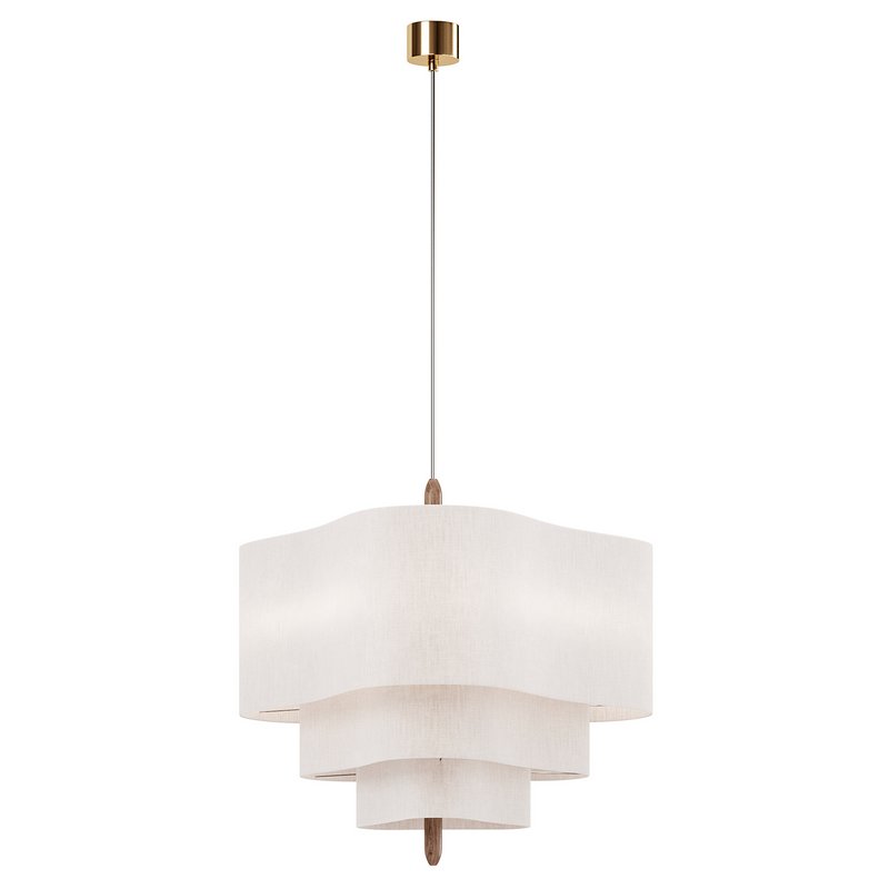 HANGING LAMP,PEBBLE M,ECRU - Image 1