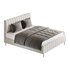 Wooden Non-Adjustable White Upholstered Modern Bed - Thumbnail 11