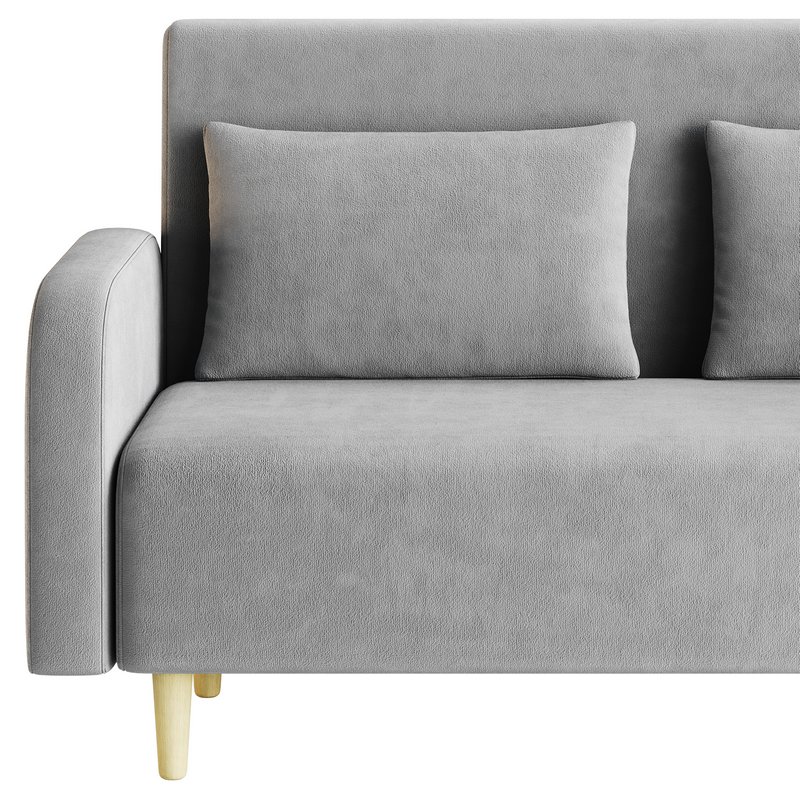 Contemporary Seats 2 Solid Color Sofa - Image 12