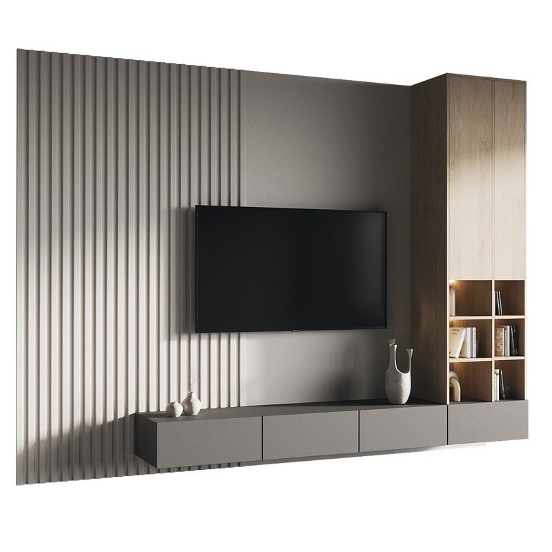 Tv Wall Set 041 - Image 1