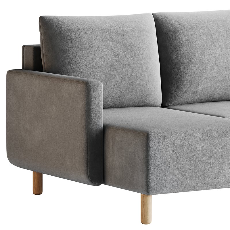 Corner sofa Beller Textile Yellow - Image 12