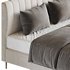 Wooden Non-Adjustable White Upholstered Modern Bed - Thumbnail 13
