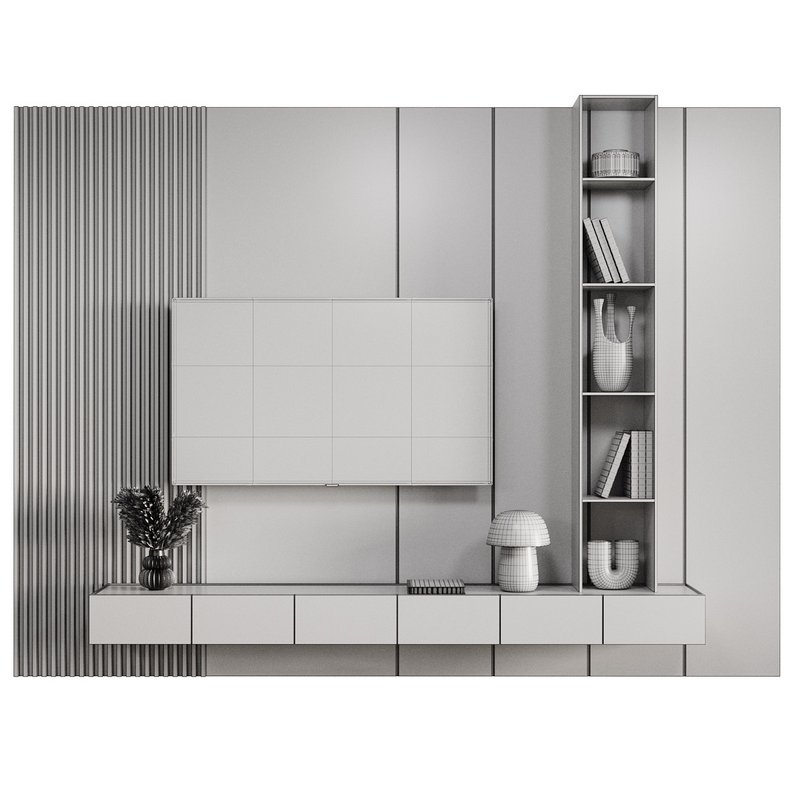 TV wall set 021 - Image 2