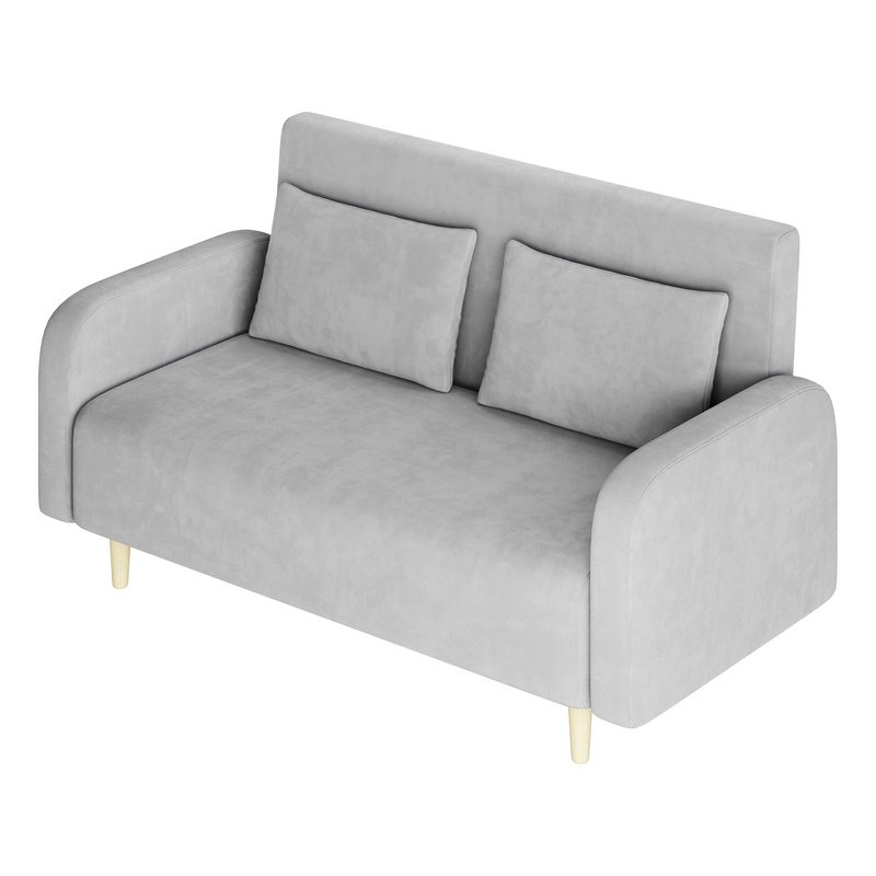 Contemporary Seats 2 Solid Color Sofa - Image 13