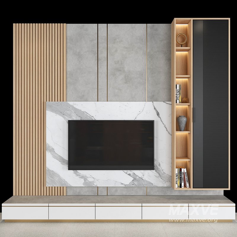 TV WALL SET 04 - Image 1
