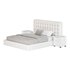White Upholstered Panel Bed - Thumbnail 12