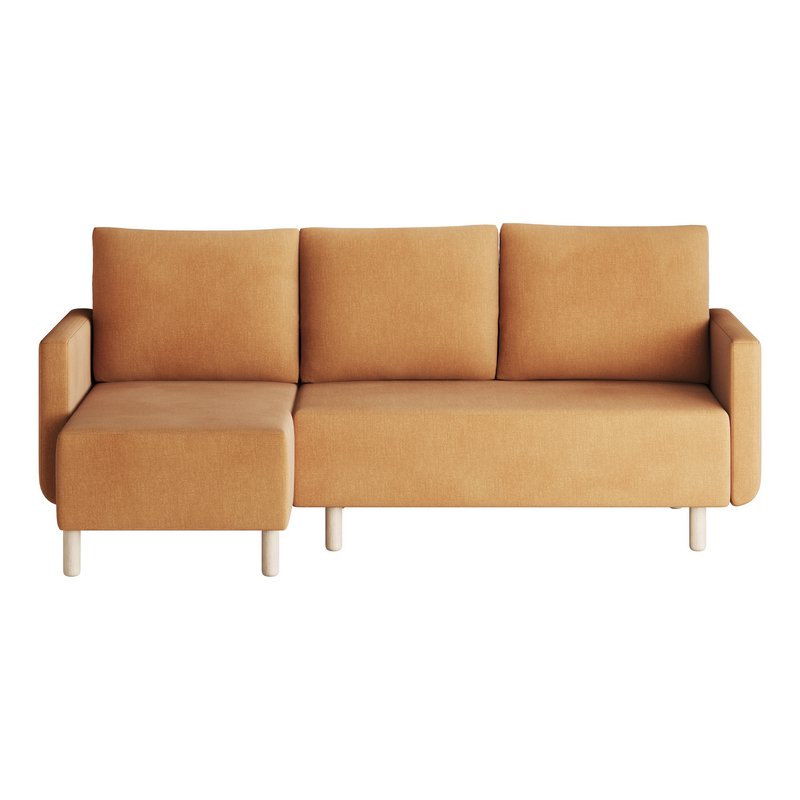 Corner sofa Beller Textile Yellow - Image 13