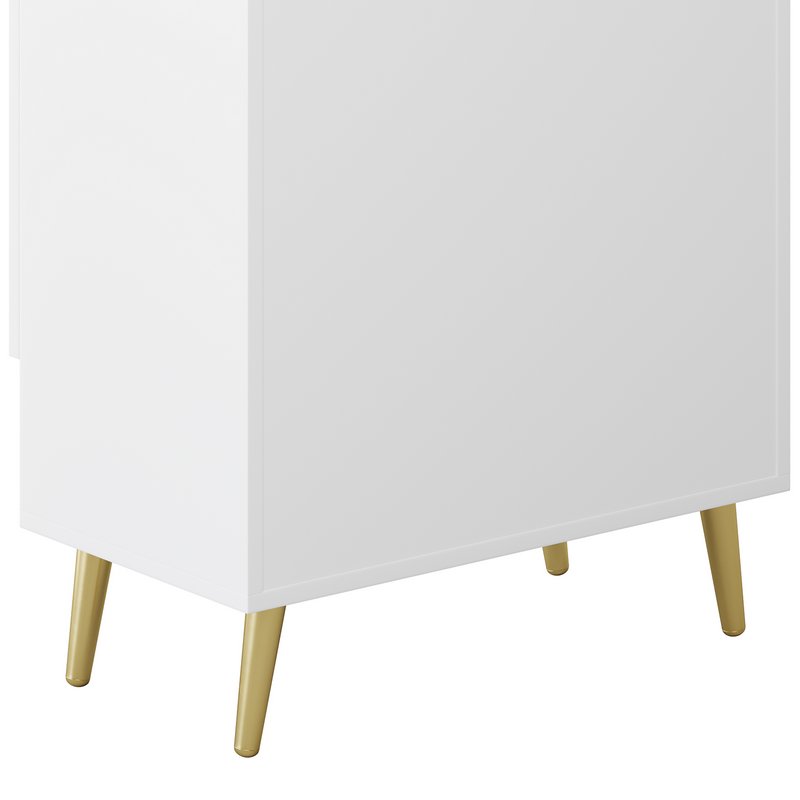 Yellar Nordic Entryway White Shoe Storagel - Image 14