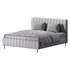 Wooden Non-Adjustable White Upholstered Modern Bed - Thumbnail 14