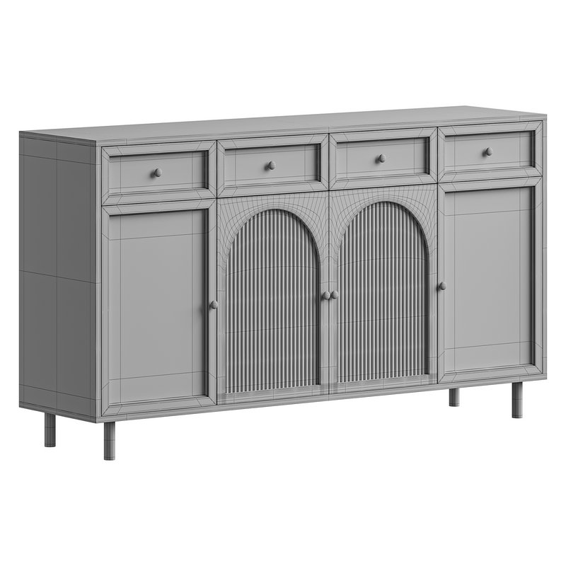Contemporary Wooden Sideboard Credenza - Image 13