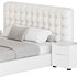 White Upholstered Panel Bed - Thumbnail 14